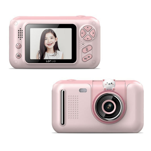 2.4 Inch Children HD Reversible Photo SLR Camera, Pink, Yellow Blue, Pink With Bracket, Yellow Blue With Bracket, Pink + 8G Memory Card + Card Reader, Pink + 16G Memory Card + Card Reader, Pink + 32G Memory Card + Card Reader���������������������������...