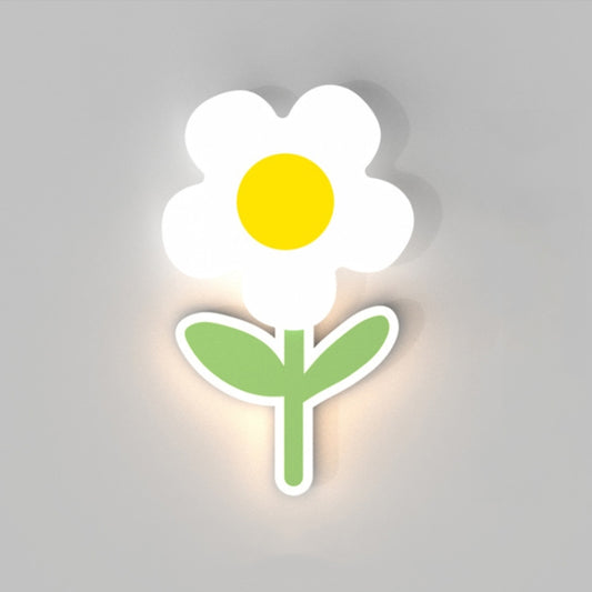 Children Room Warm Bedside Sunflower Wall Lamp, Flower Warm Light, Flower White Light, Flower Three-color Dimmer, Round Flowers Warm Light, Round Flowers White Light, Round Flowers Three-color Dimmer