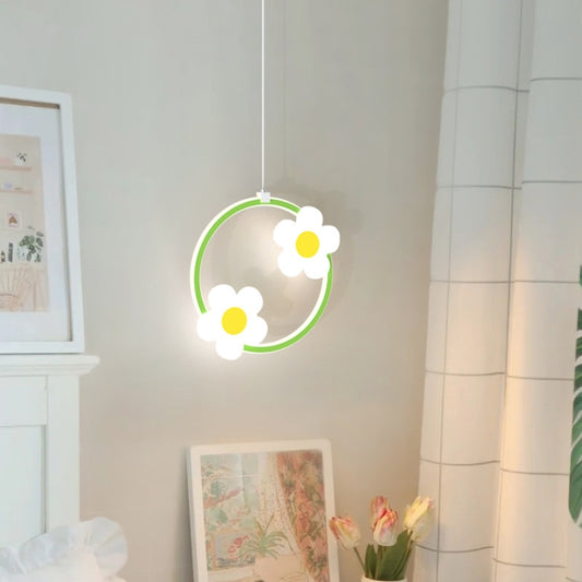 Children Room Bedside Warm Sunflower Chandelier, Round Green Warm Light, Round Green White Light, Round Green 3 Color Dimmer, Round Pink Warm Light, Round Pink White Light, Round Pink 3 Color Dimmer, Square Green Warm Light, Square Green White Light���...