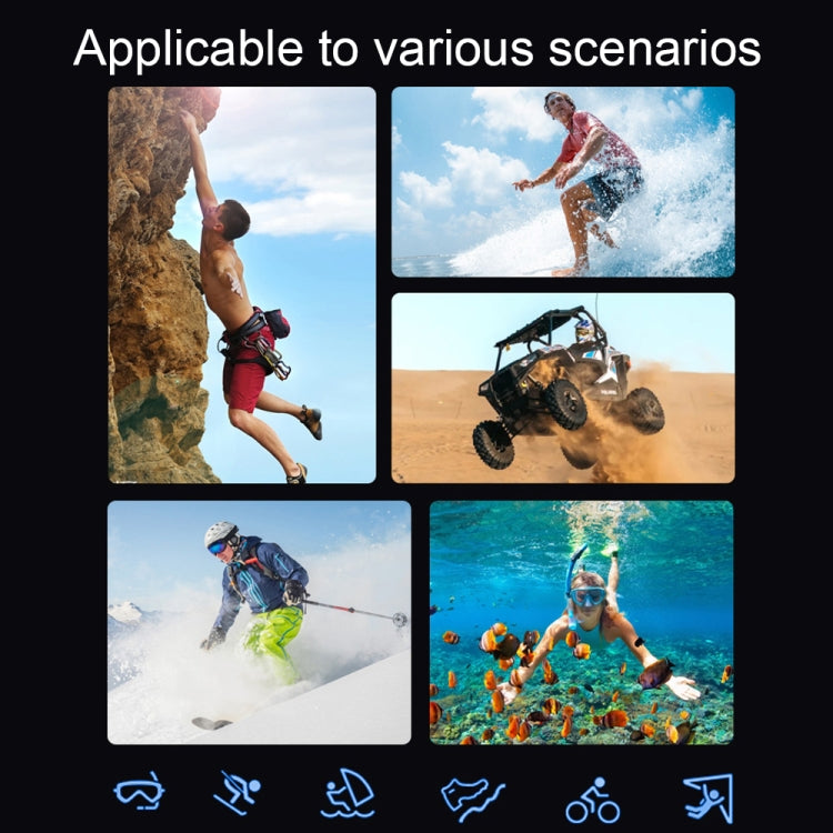 4K HD Touch Dual LCD Screen Handheld Sports Waterproof Camera Outdoor Anti-Shake Diving Camera, DLK-880Q