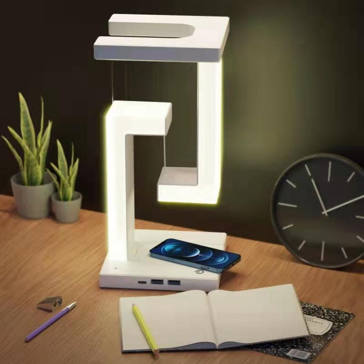 Suspended Anti-Gravity Table Lamp LED Light Home Decoration, Wireless Charging Model, Basic Model