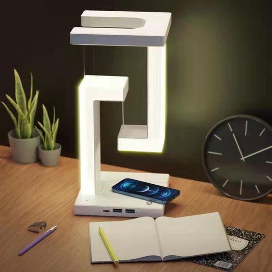 Suspended Anti-Gravity Table Lamp LED Light Home Decoration, Wireless Charging Model, Basic Model