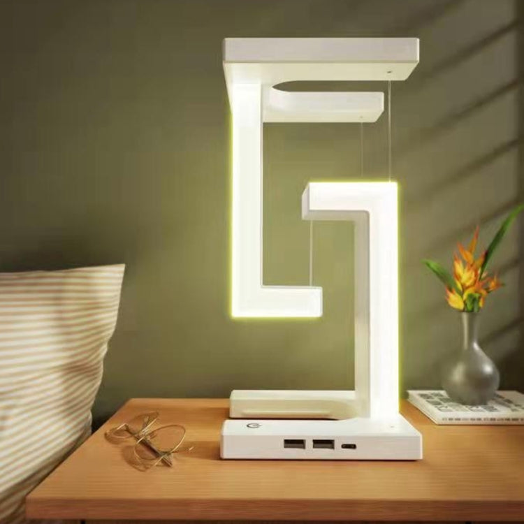 Suspended Anti-Gravity Table Lamp LED Light Home Decoration, Wireless Charging Model, Basic Model