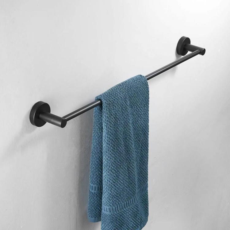 6-in-1 Stainless Steel Bathroom Hardware Set - Towel Bar, Ring, Toilet Paper Holder, Hooks, Soap Dish, Cup Holder for Shower Wall Organization