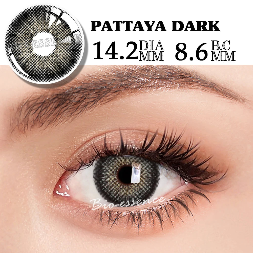 Bio-essence 1 Pair Colored Contact Lenses Natural Look Brown Eye Lenses Gray Contact Blue Lenses Fast Delivery Green Eye Lenses