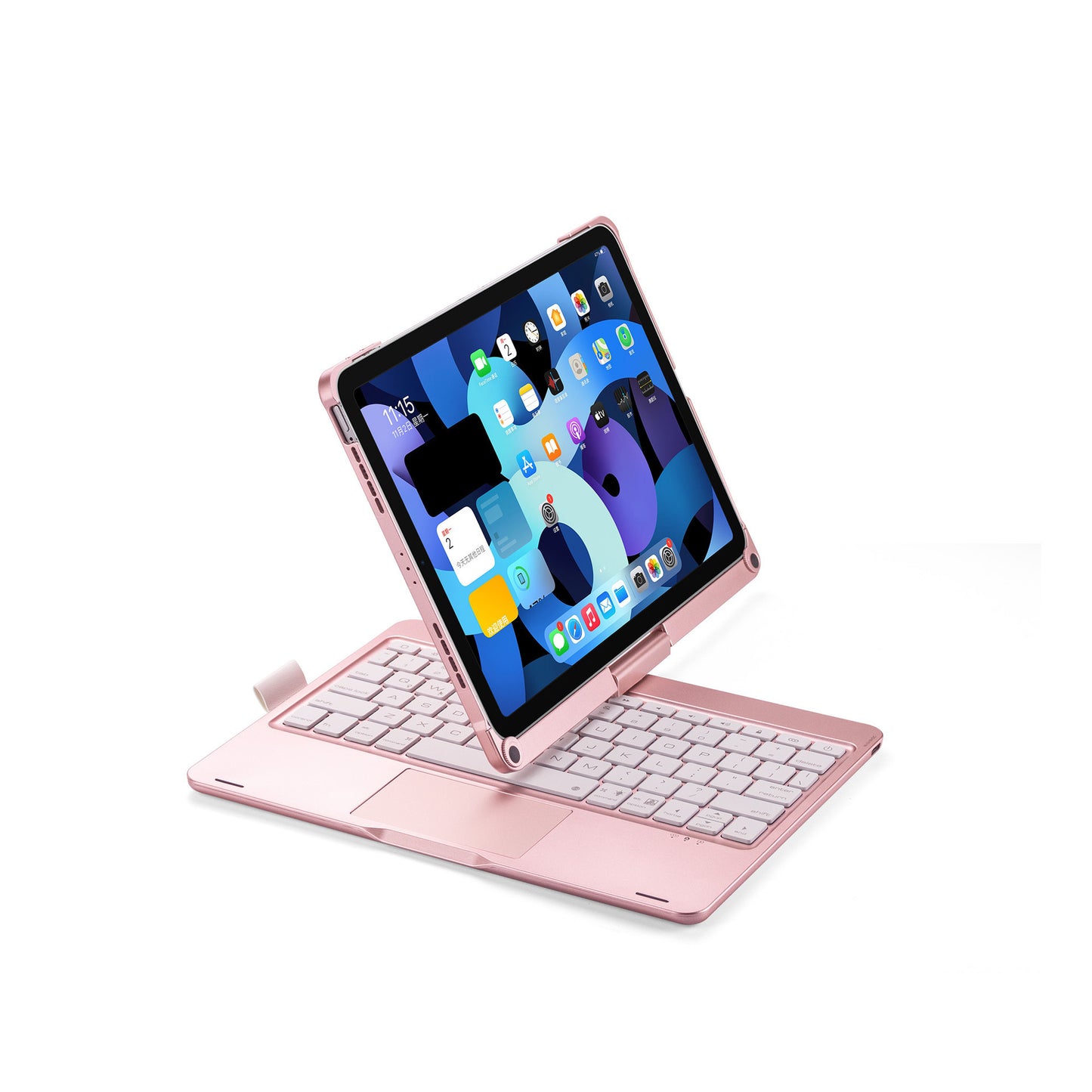 12.9 Inch Wireless Backlit Touch Rotary Bluetooth Keyboard