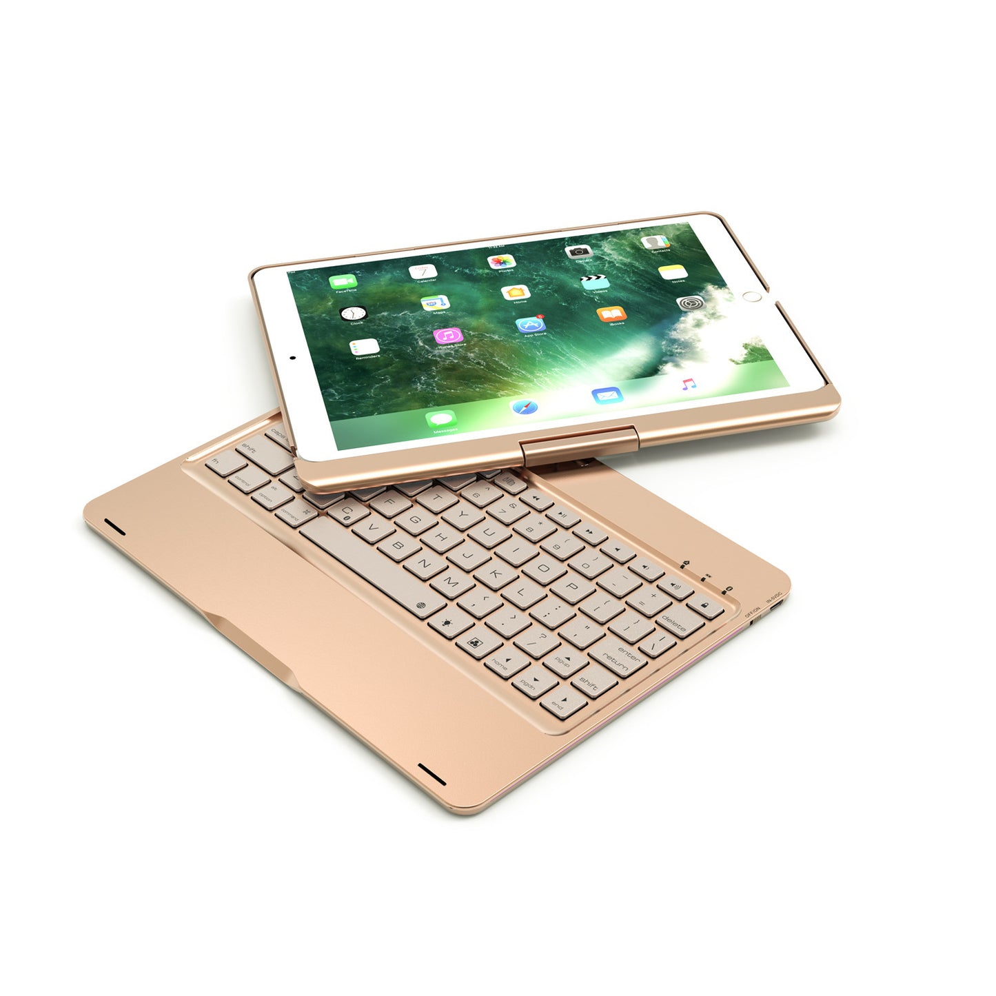 12.9 Inch Wireless Backlit Touch Rotary Bluetooth Keyboard